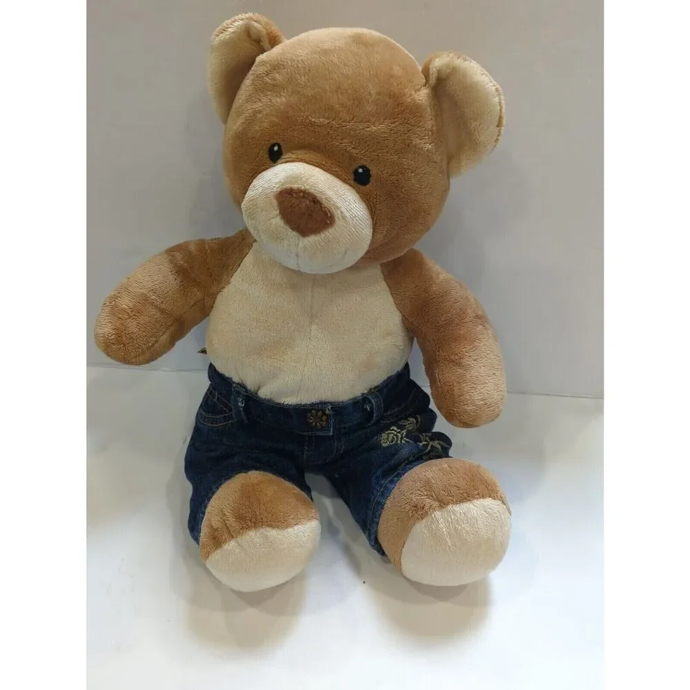 Build a Bear Retired Velvet Hugs Teddy Bear‎ Soft Beige Tan Plush BABW